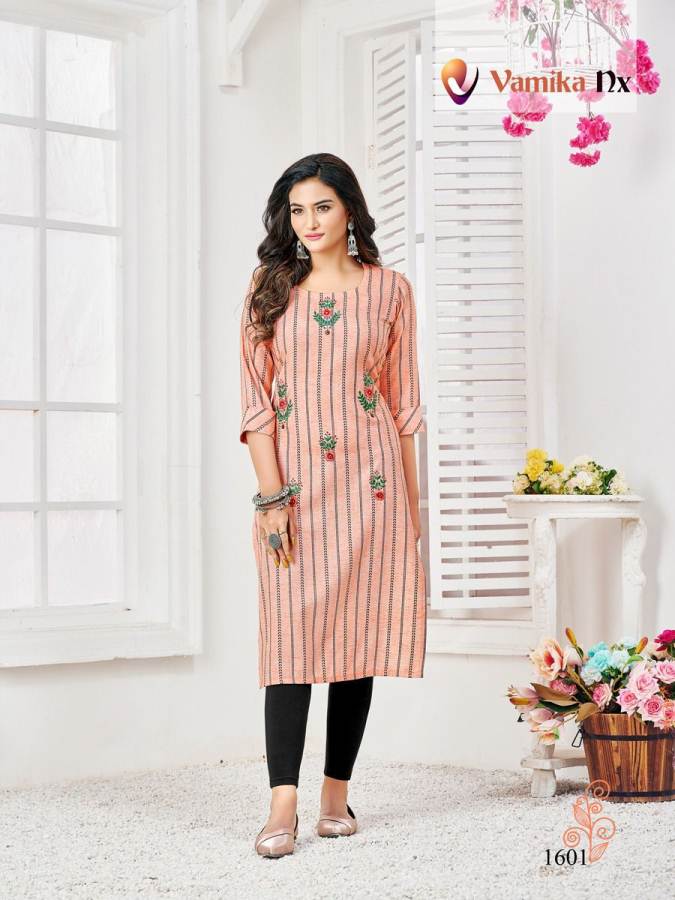 Vamika Nx Alexa Fancy Ethnic Wear Cotton Printed Kurti Collection